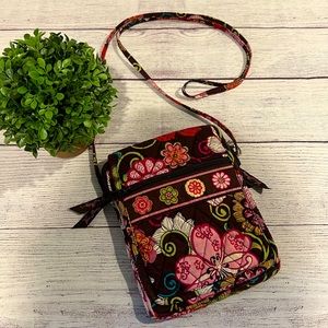 Vera Bradley Mini Hipster Crossbody Purse Mod Floral Pink